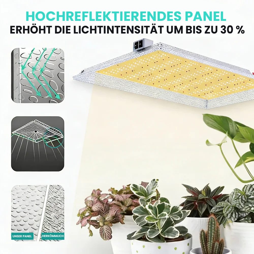 Growealth G3000 300W Vollspektrum-LED-Pflanzenlampe für Growzelte