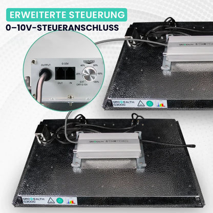 Growealth G3000 300W Vollspektrum-LED-Pflanzenlampe für Growzelte