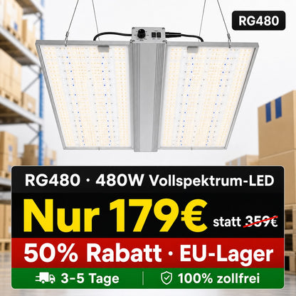 RG Series 320W / 480W Vollspektrum-LED-Pflanzenlampe für Indoor-Growboxen